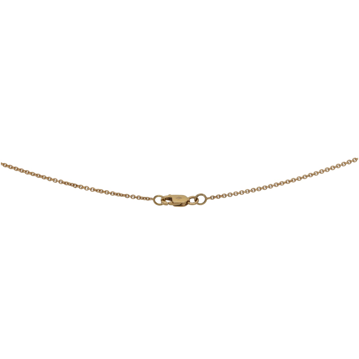 18ct Gold 0.31ct Diamond Fancy Necklace 14"