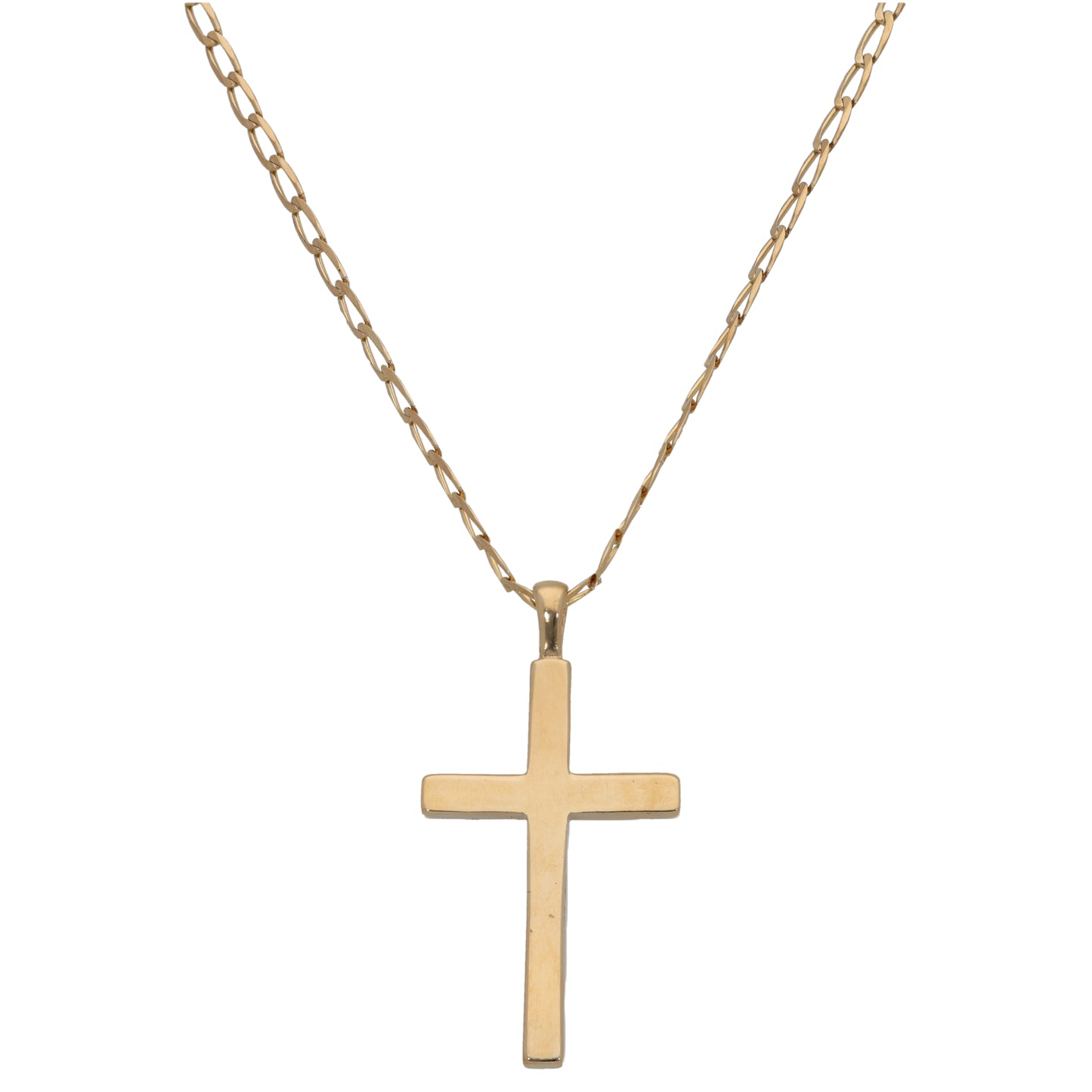 9ct Gold Cross Pendant With Chain