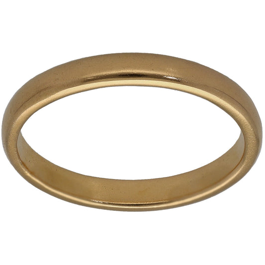 22ct Gold Plain Wedding Ring Size M