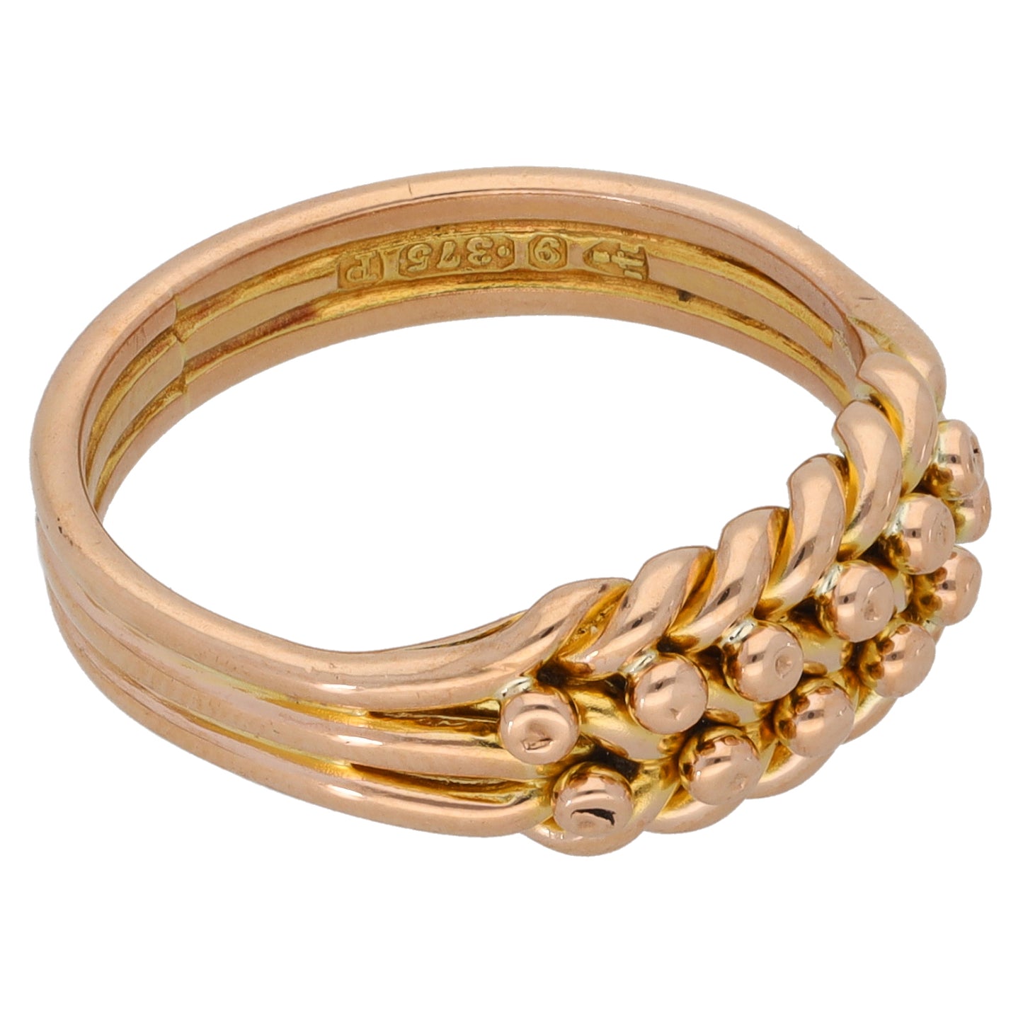 9ct Gold Keeper Ring Size N