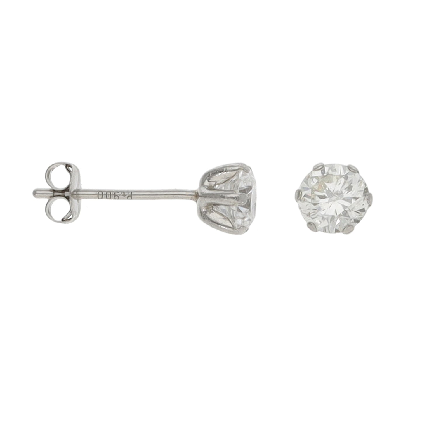 Platinum 0.52ct Diamond Stud Earrings