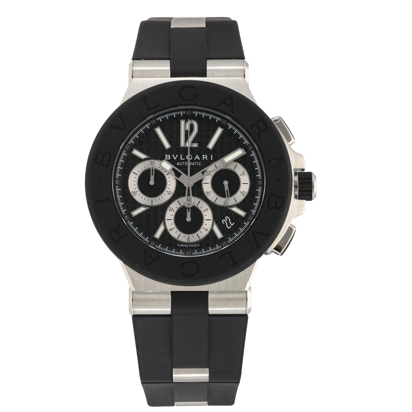 Bvlgari Diagono DG 42 SV CH 42mm Stainless Steel Watch