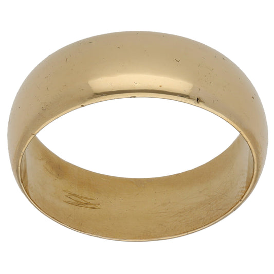 9ct Gold Plain Wedding Ring Size W