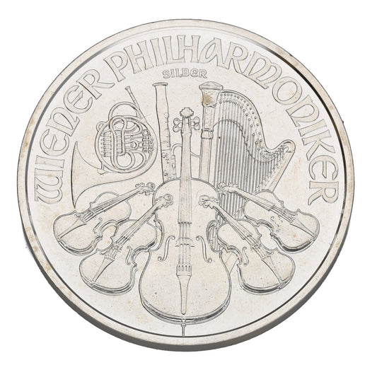 Fine Silver Austrian Philharmonic 1 OZ Coin 2021