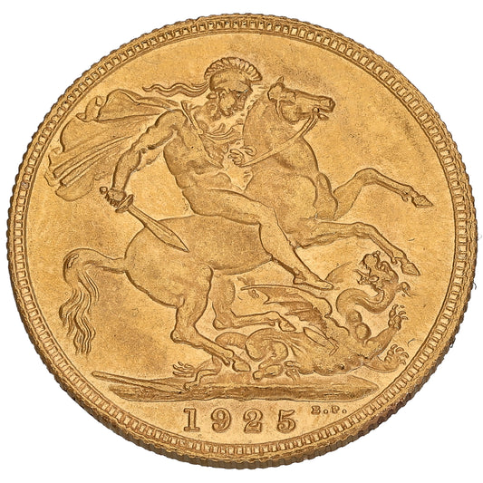 22ct Gold King George V Full Sovereign Coin 1925