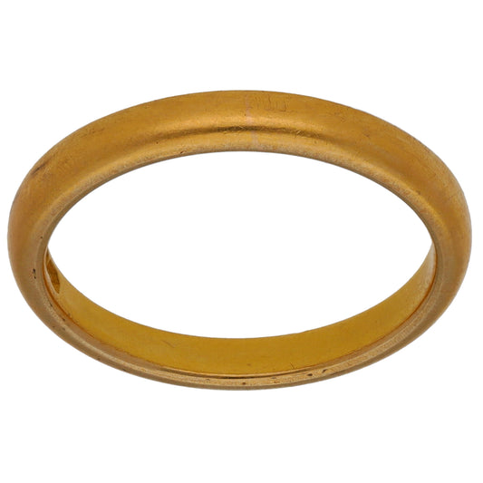 22ct Gold Plain Wedding Ring Size N