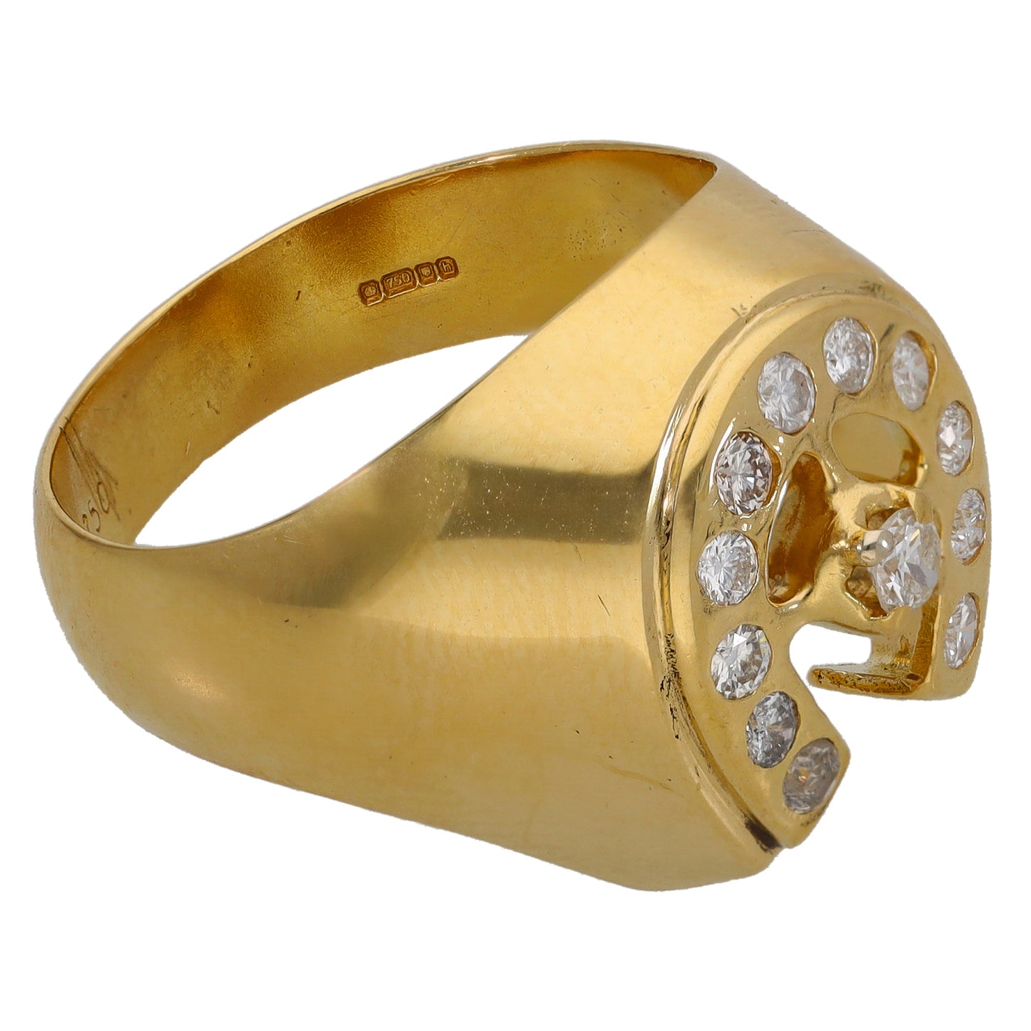 18ct Gold 0.12ct Diamond Alternative Ring Size T