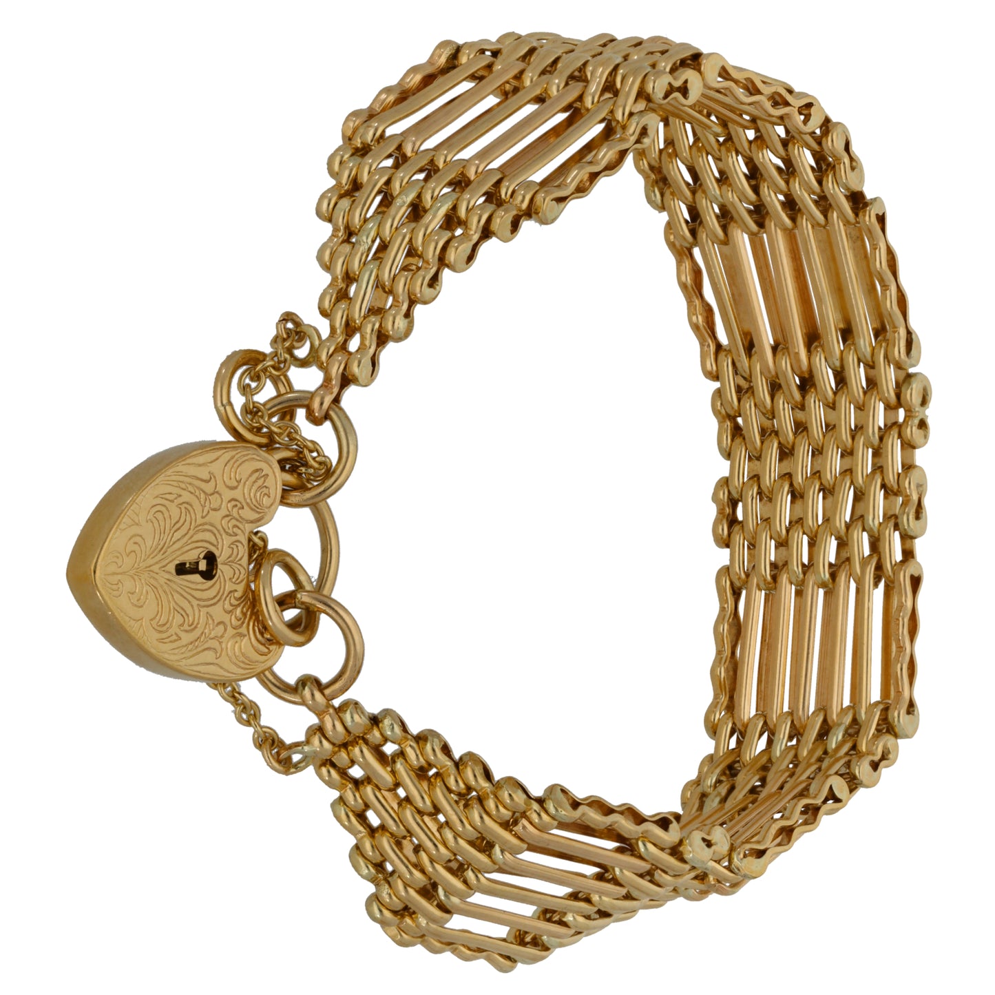 9ct Gold Gate Bracelet