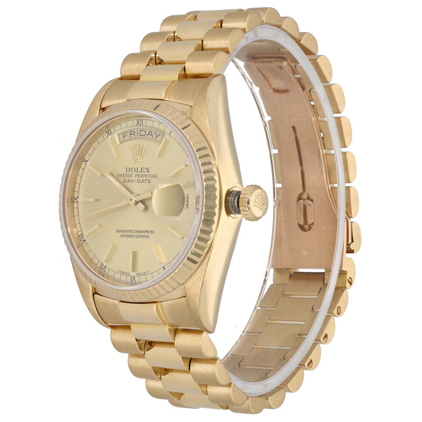 Rolex Day-Date 18038 36mm Gold Watch