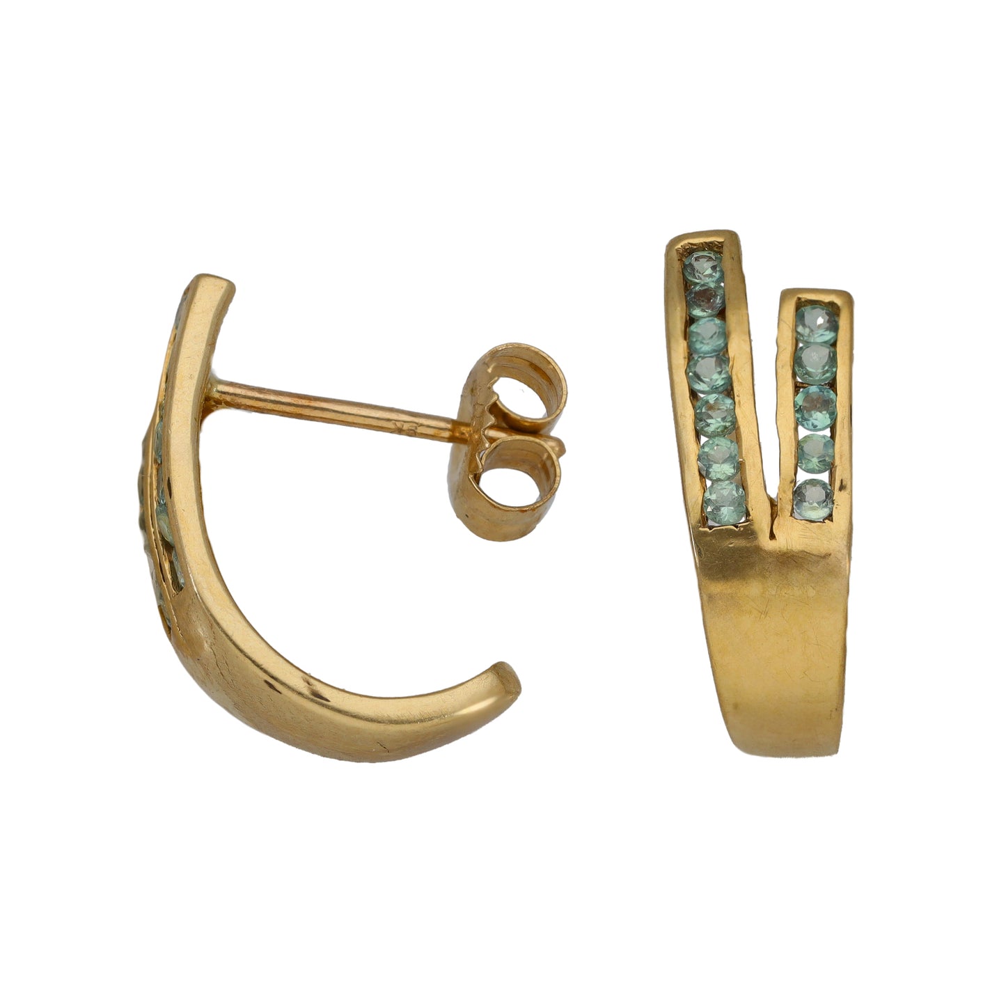 9ct Gold Chrysoberyl Dress/Cocktail Earrings