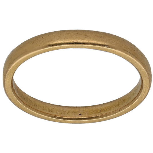 22ct Gold Plain Wedding Ring Size O