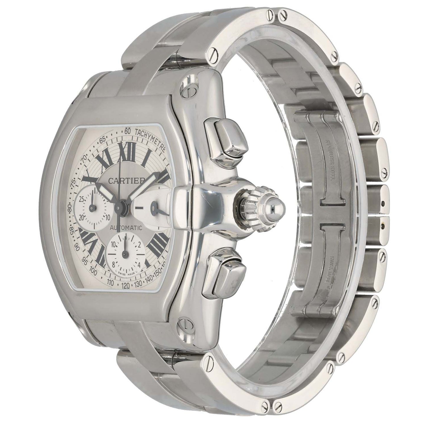 Cartier Roadster W62006X6 43mm Stainless Steel Watch
