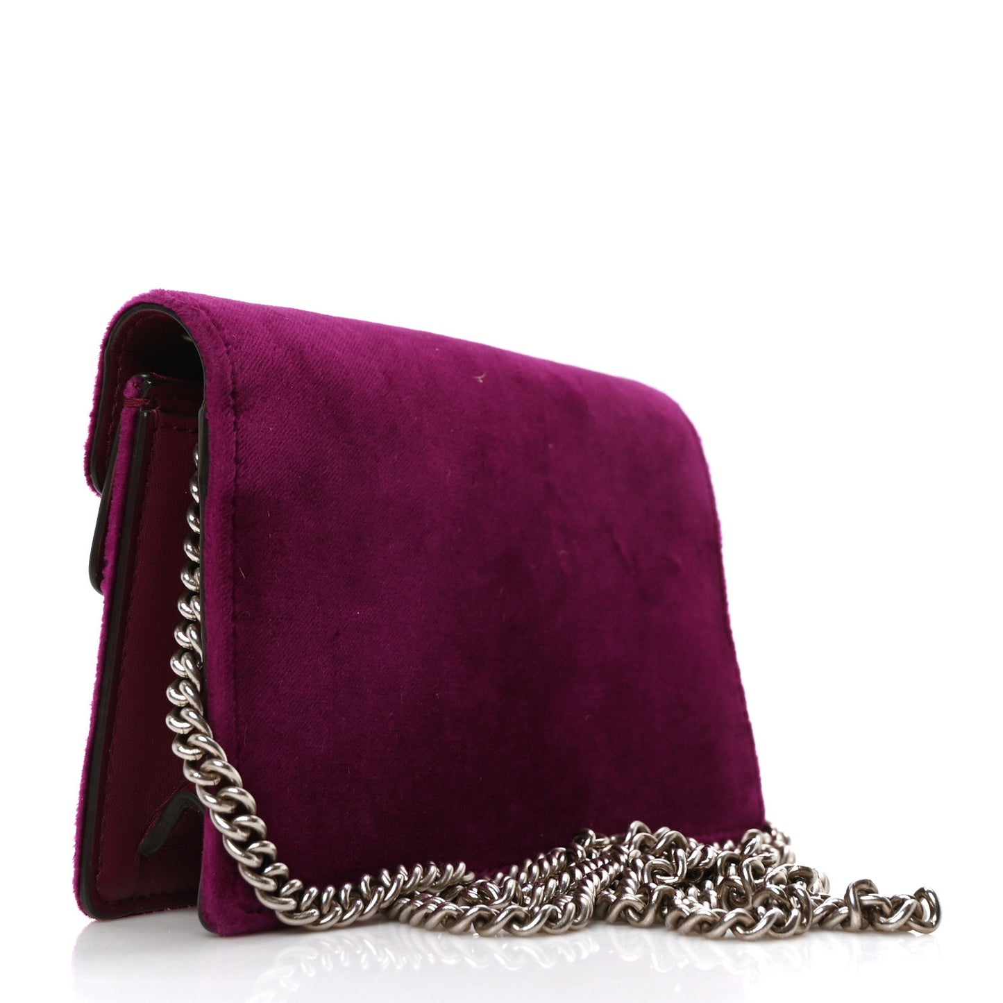 Gucci Super Mini Dionysus Velvet Bag - Cyclamen