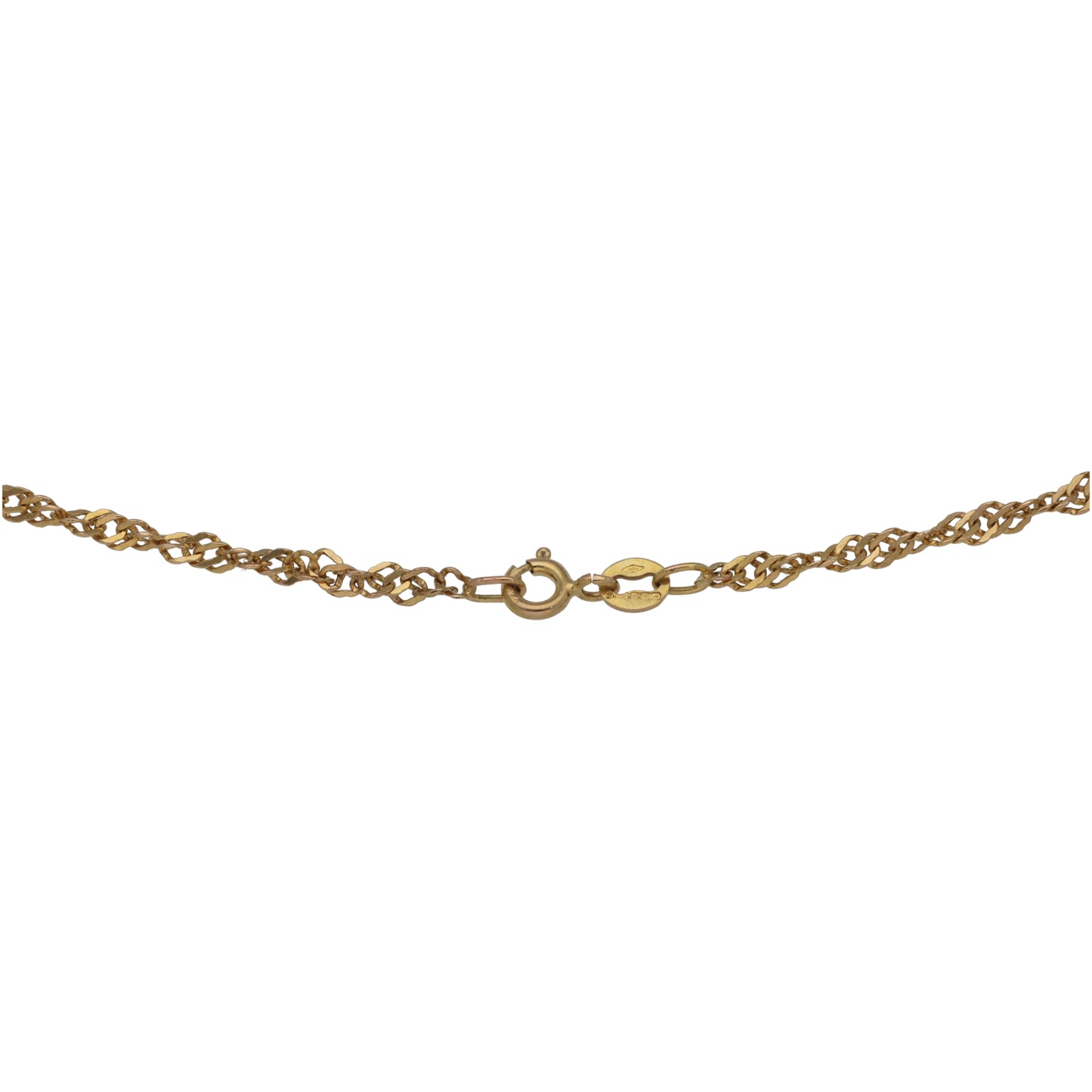 9ct Gold Singapore Chain 18"
