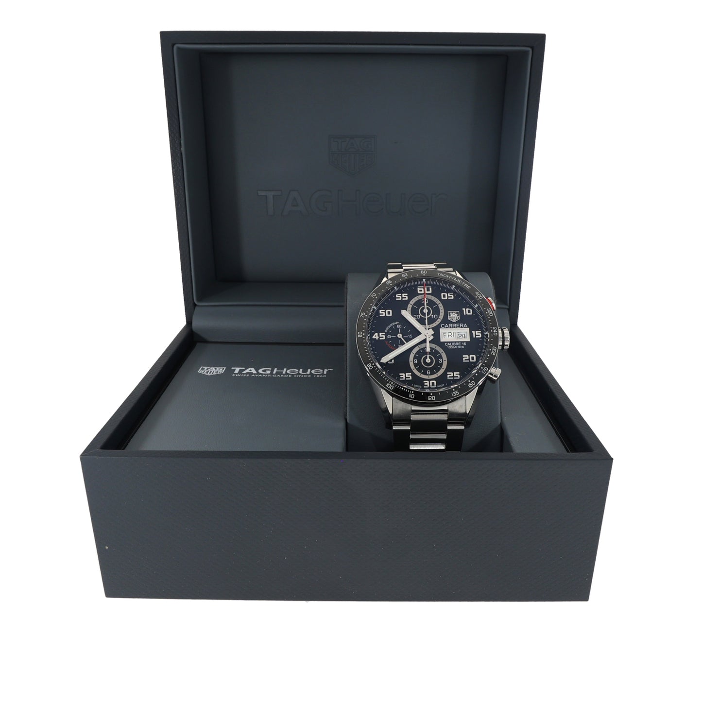 Tag Heuer Carrera CV2A1R 44mm Stainless Steel Watch