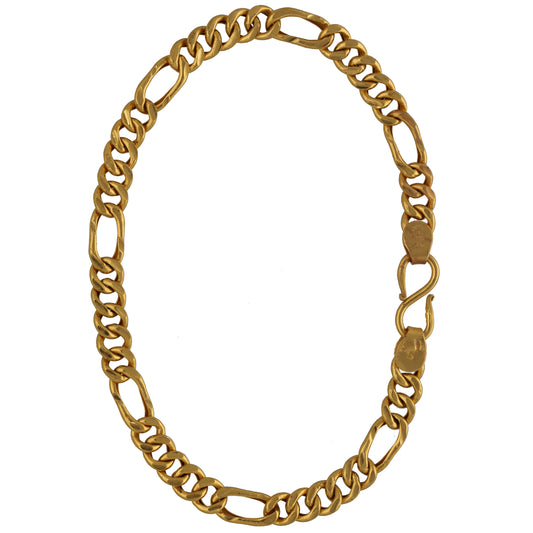 22ct Gold Figaro Bracelet