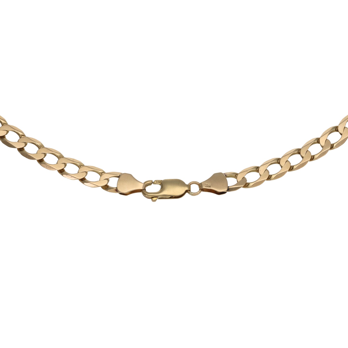 9ct Gold Curb Chain 22"