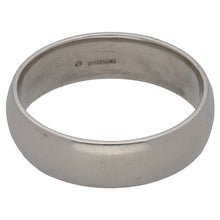 Load image into Gallery viewer, Platinum Plain Wedding Ring Size R
