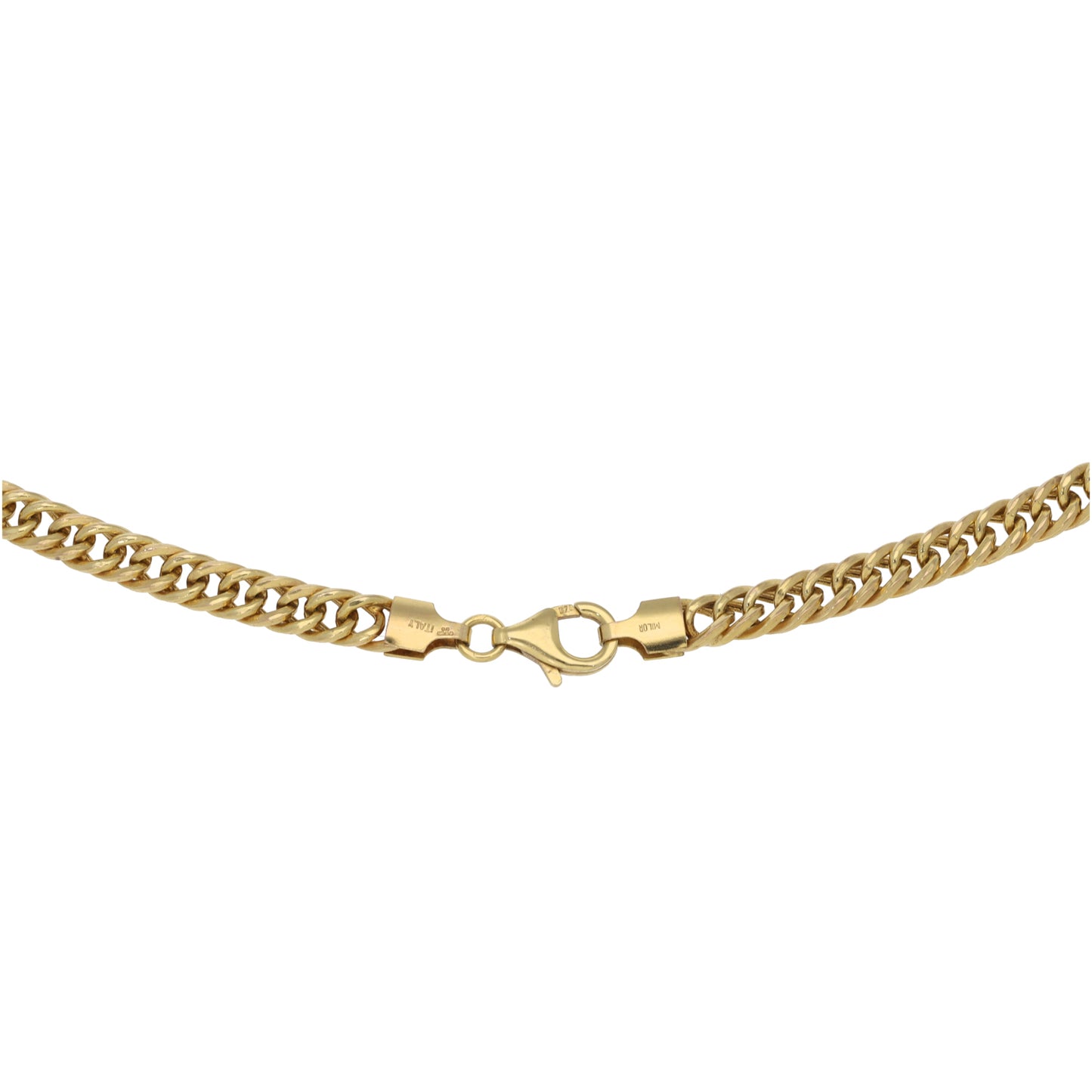 9ct Gold Double Curb Chain 18"