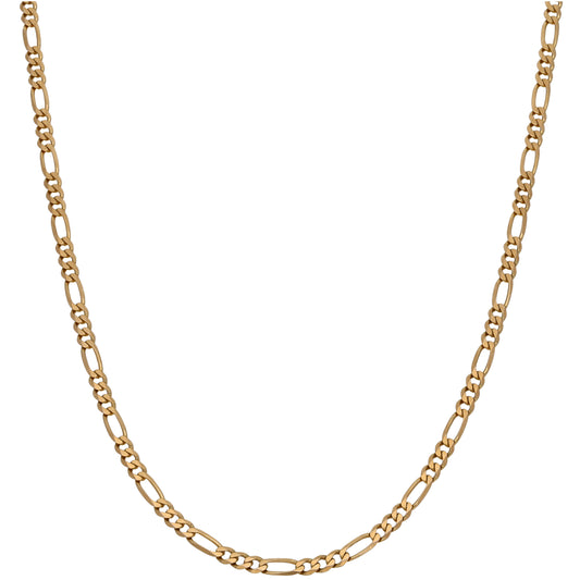 9ct Gold Figaro Chain 18"