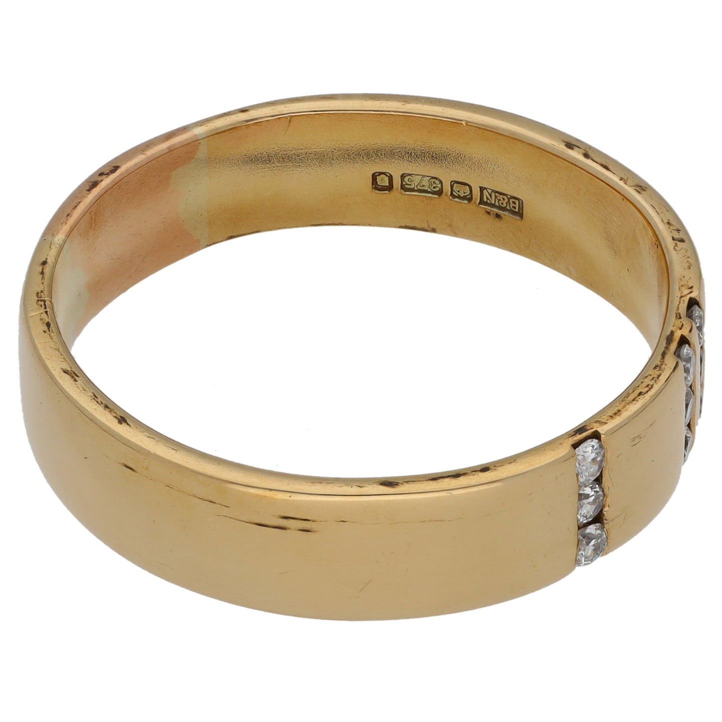 9ct Gold 0.18ct Diamond Alternative Ring Size Y