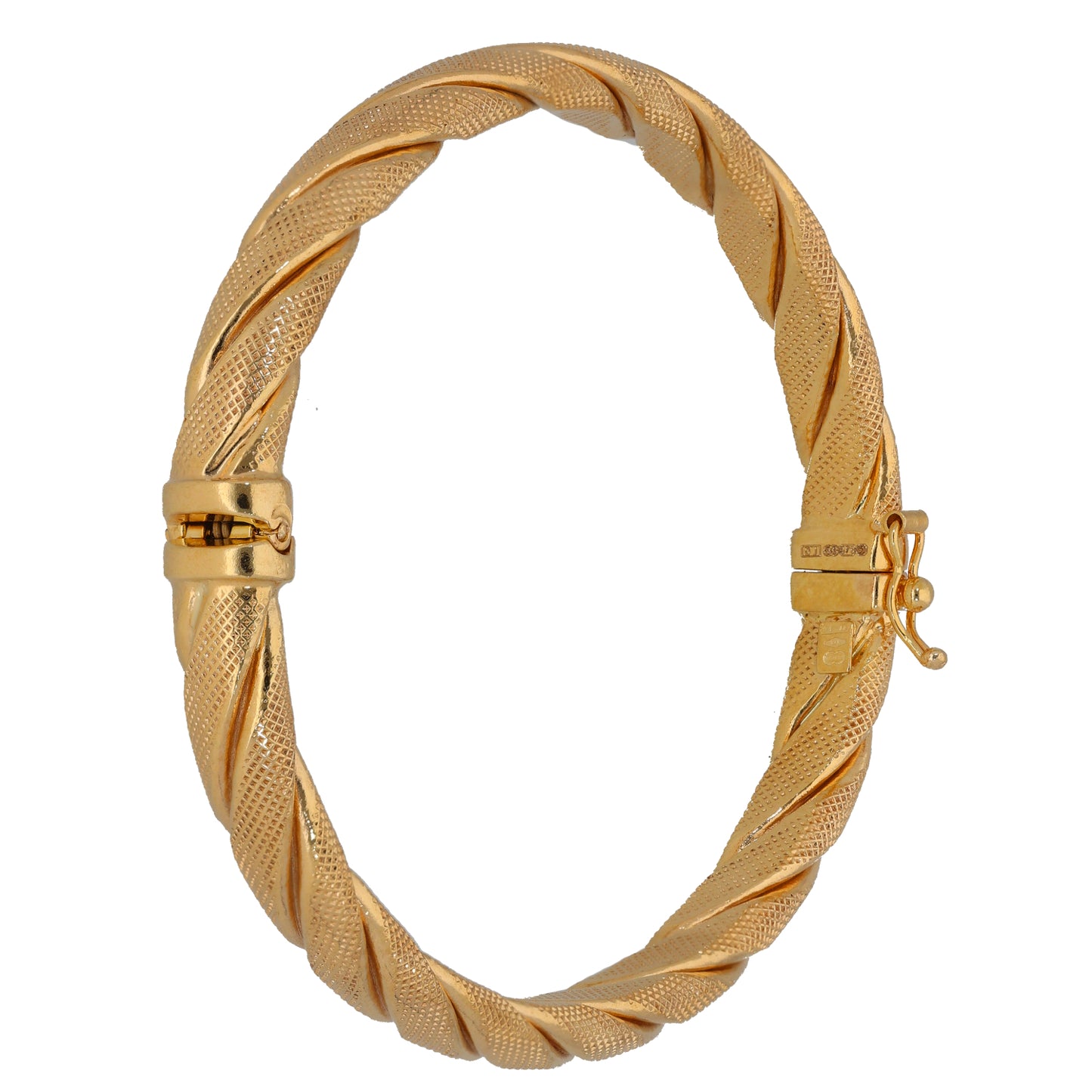9ct Gold Hinged/Clasp Bangle
