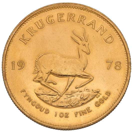 22ct Gold 1 OZ Krugerrand Coin 1978