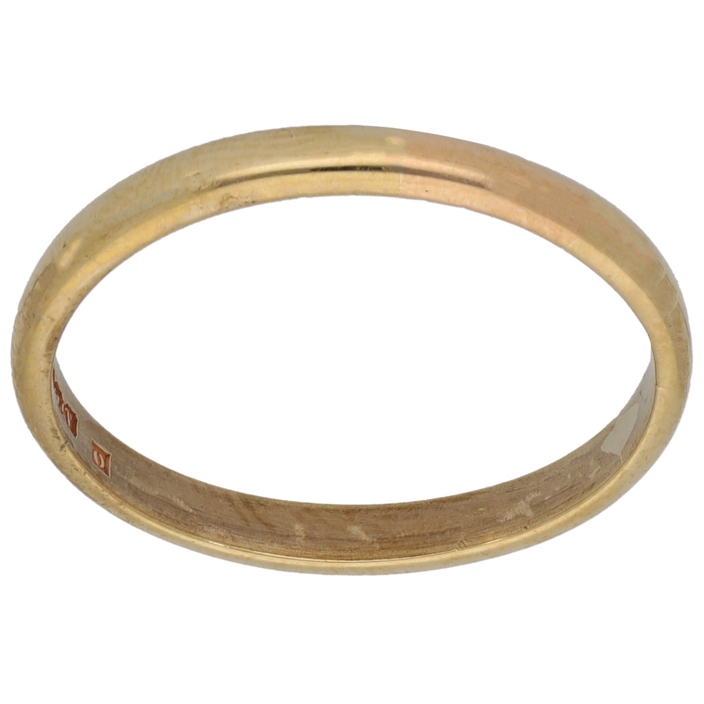 9ct Gold Plain Wedding Ring Size T