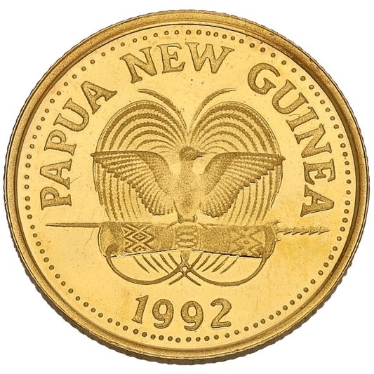 22ct Gold Papua New Guinea Butterfly Coin 1992