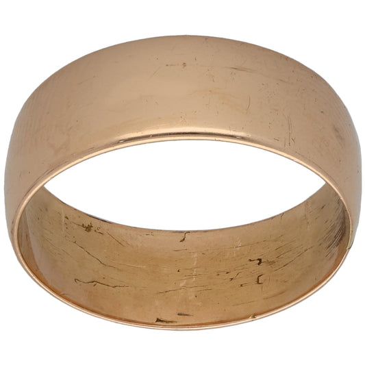 18ct Gold Plain Wedding Ring Size Q