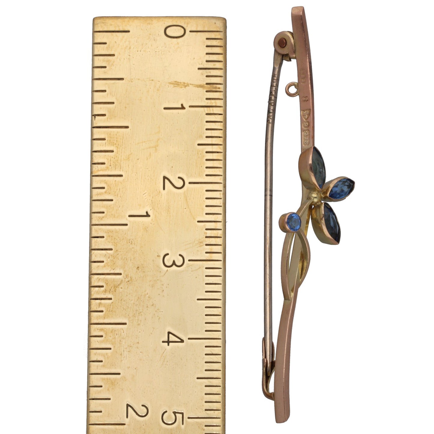 9ct Gold Imitation Dress Brooch
