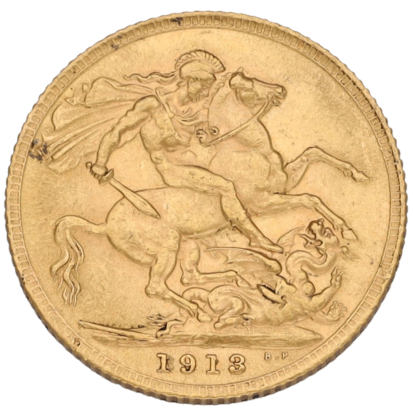 22ct Gold King George V Full Sovereign Coin 1913