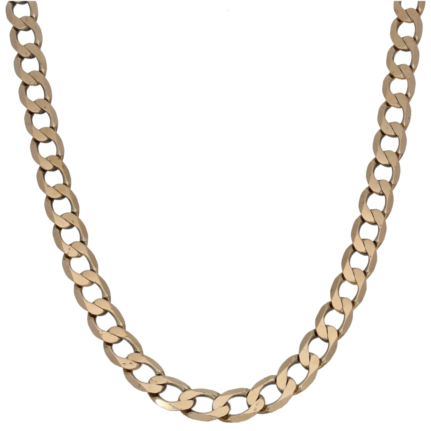 9ct Gold Curb Chain 22"