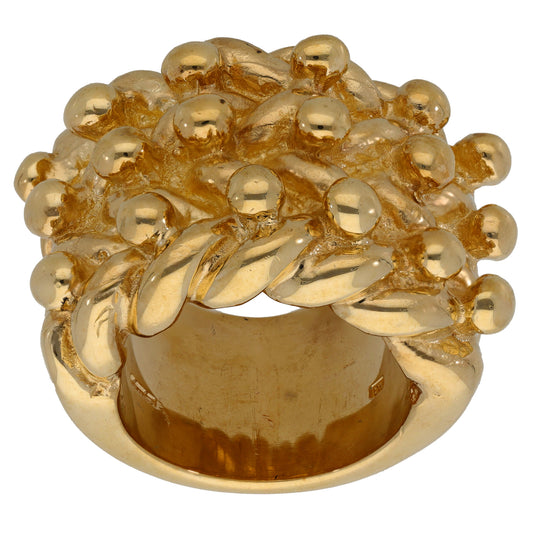 9ct Gold Keeper Ring Size W