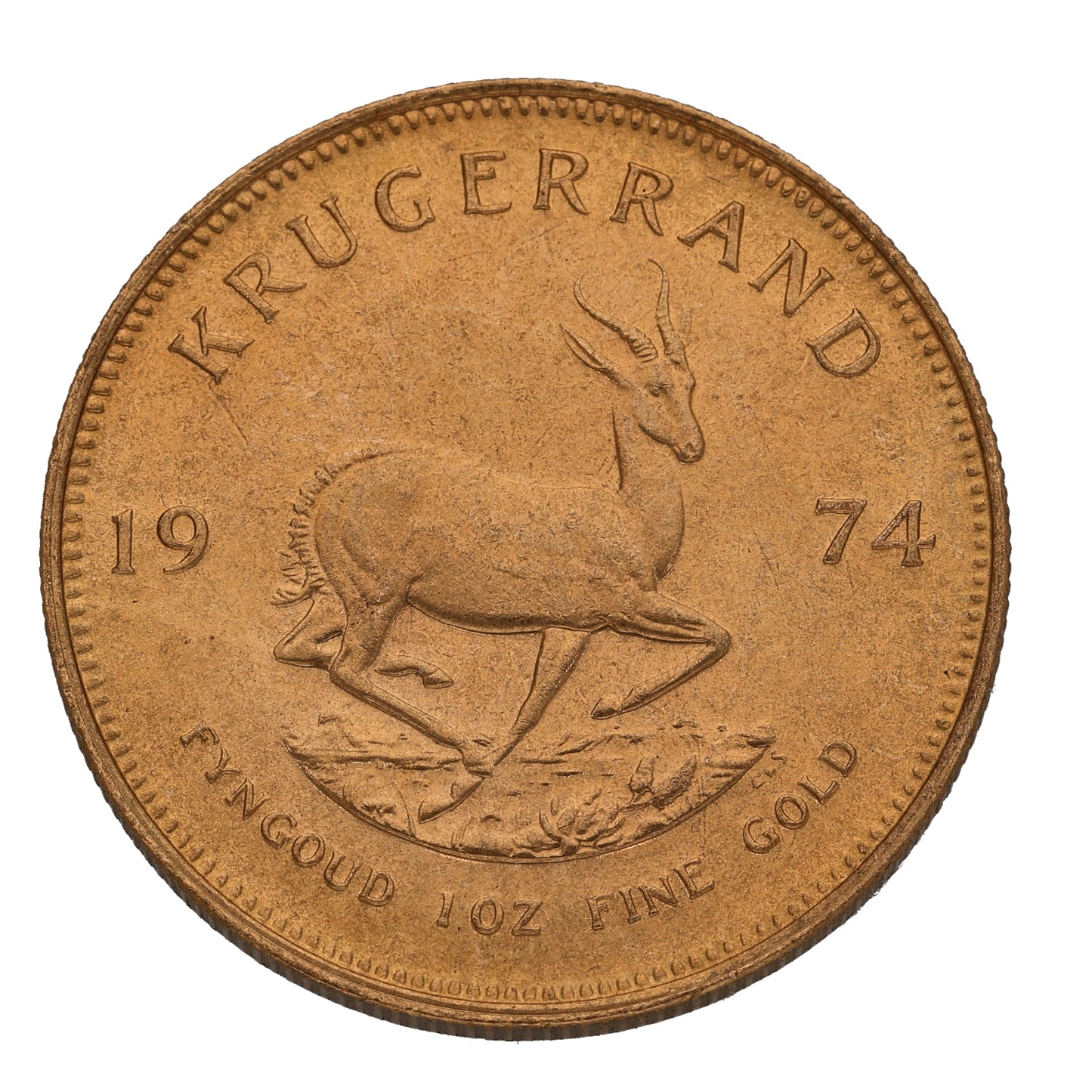 22ct Gold 1 OZ Krugerrand Coin 1974