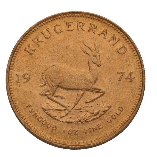 22ct Gold 1 OZ Krugerrand Coin 1974