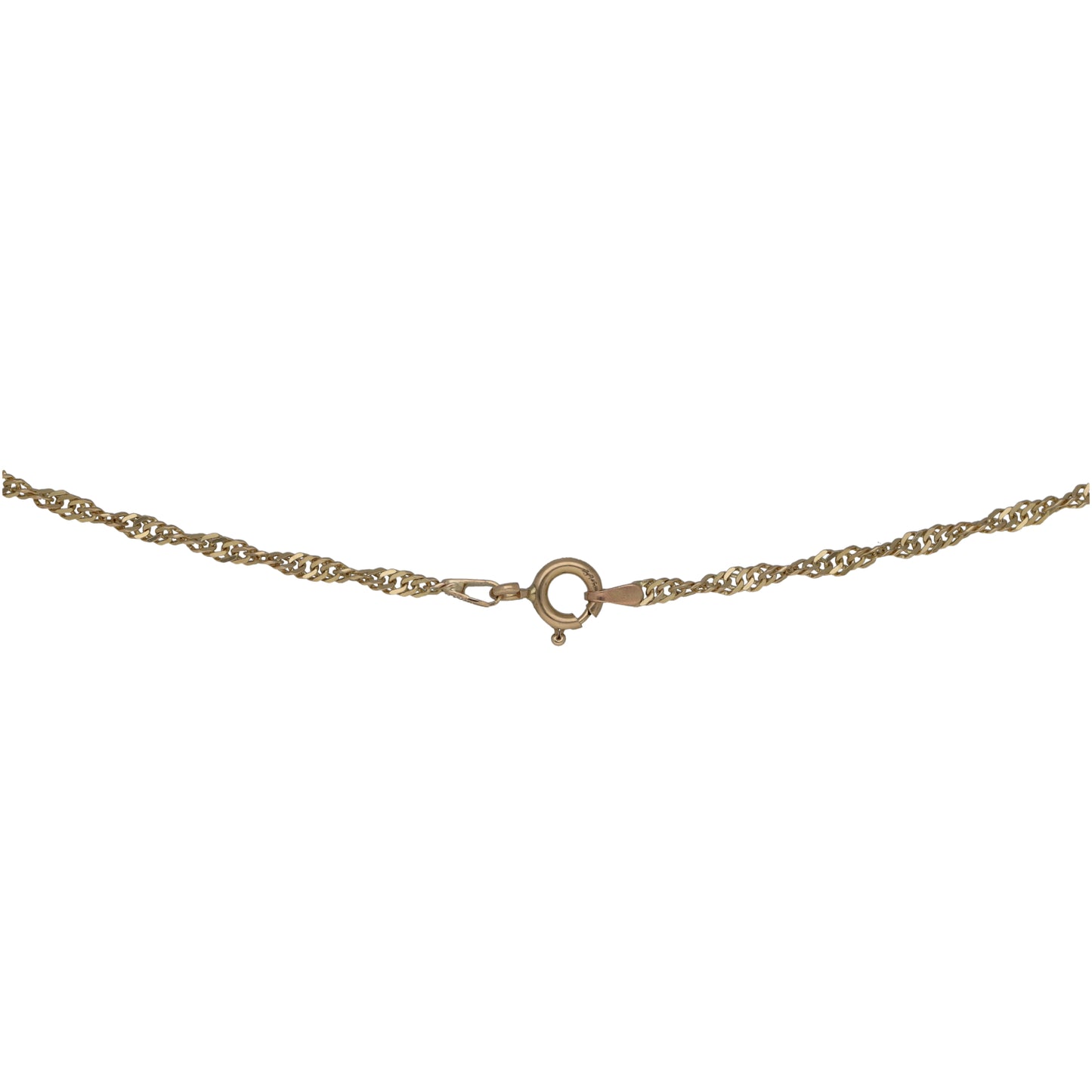 9ct gold chain with small links and round clasp