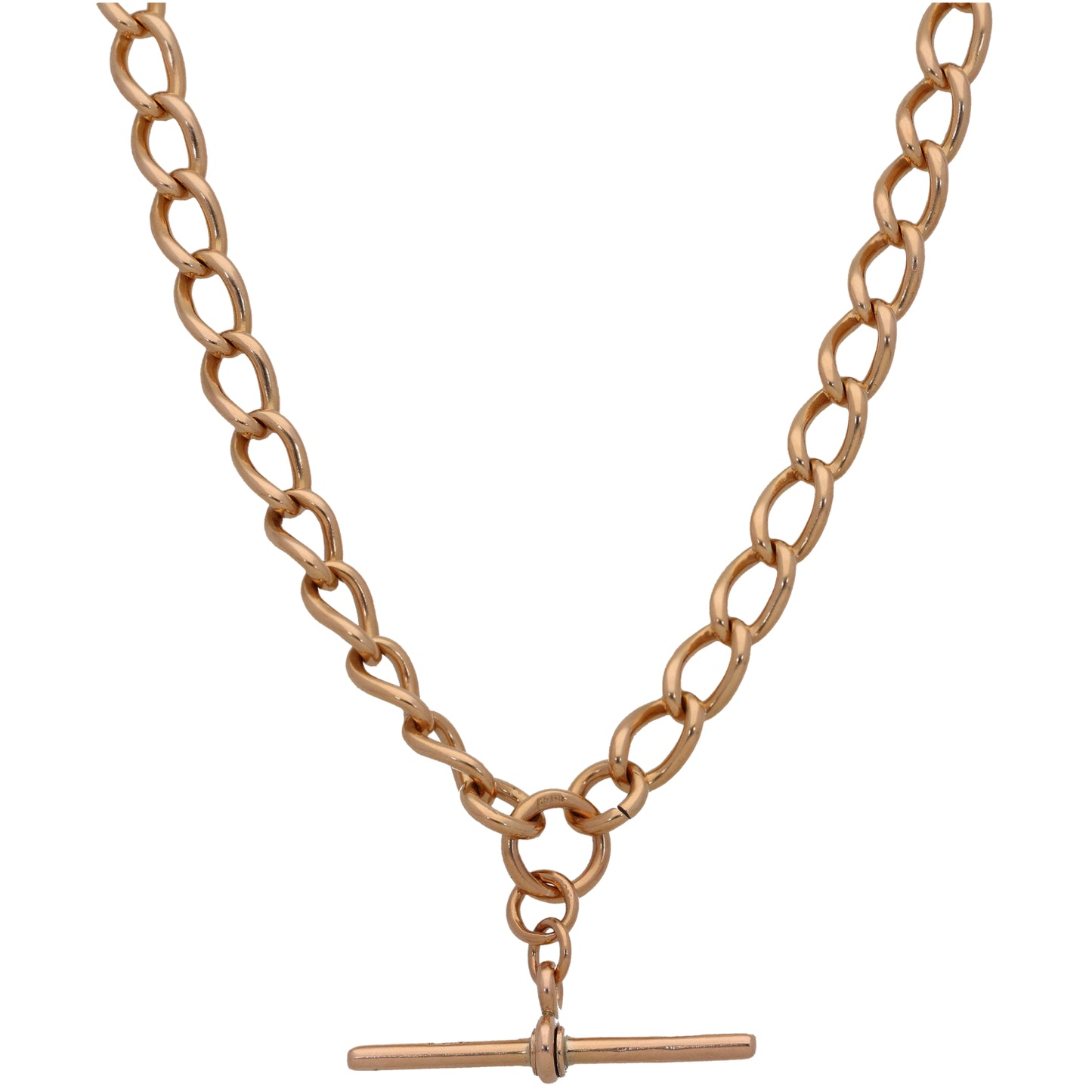 9ct Gold Fob/Watch Chain 16"