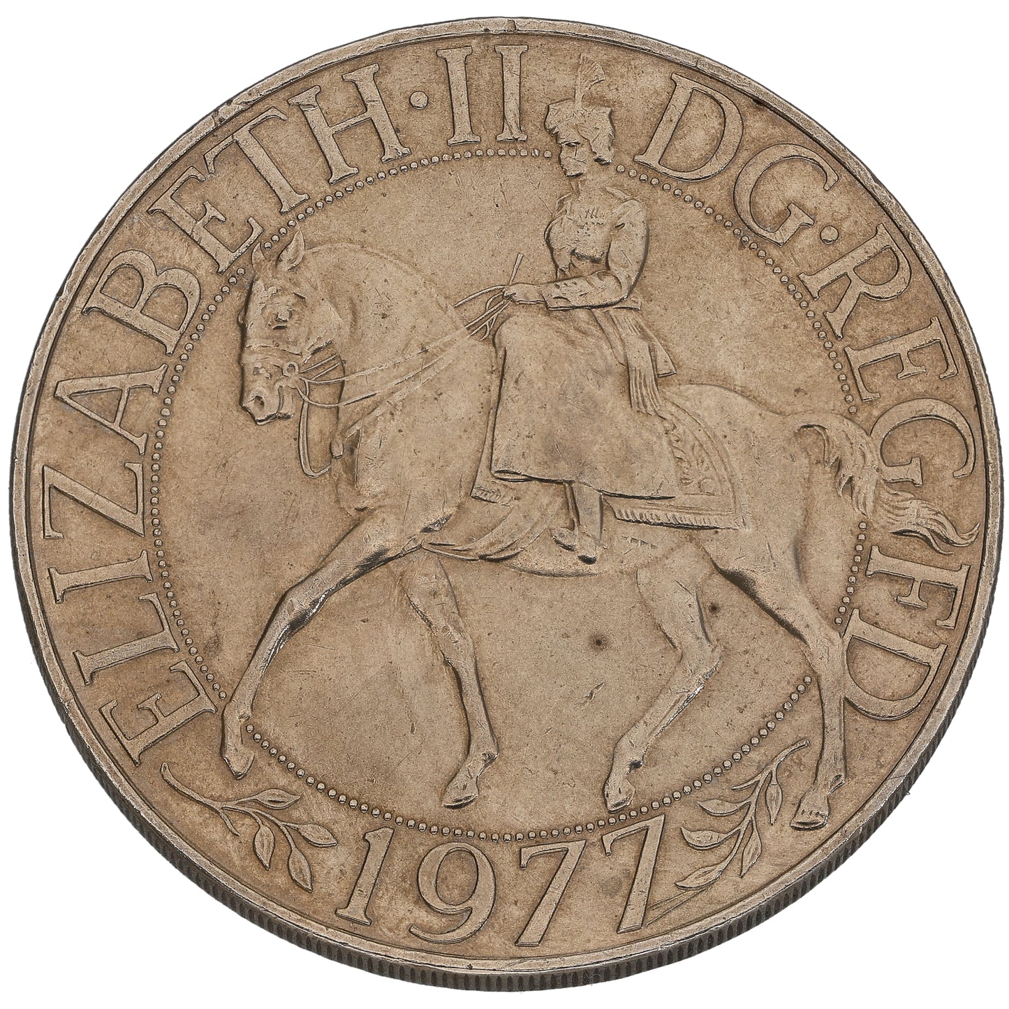 Sterling Silver Queen Elizabeth II Silver Jubilee Crown Coin 1977