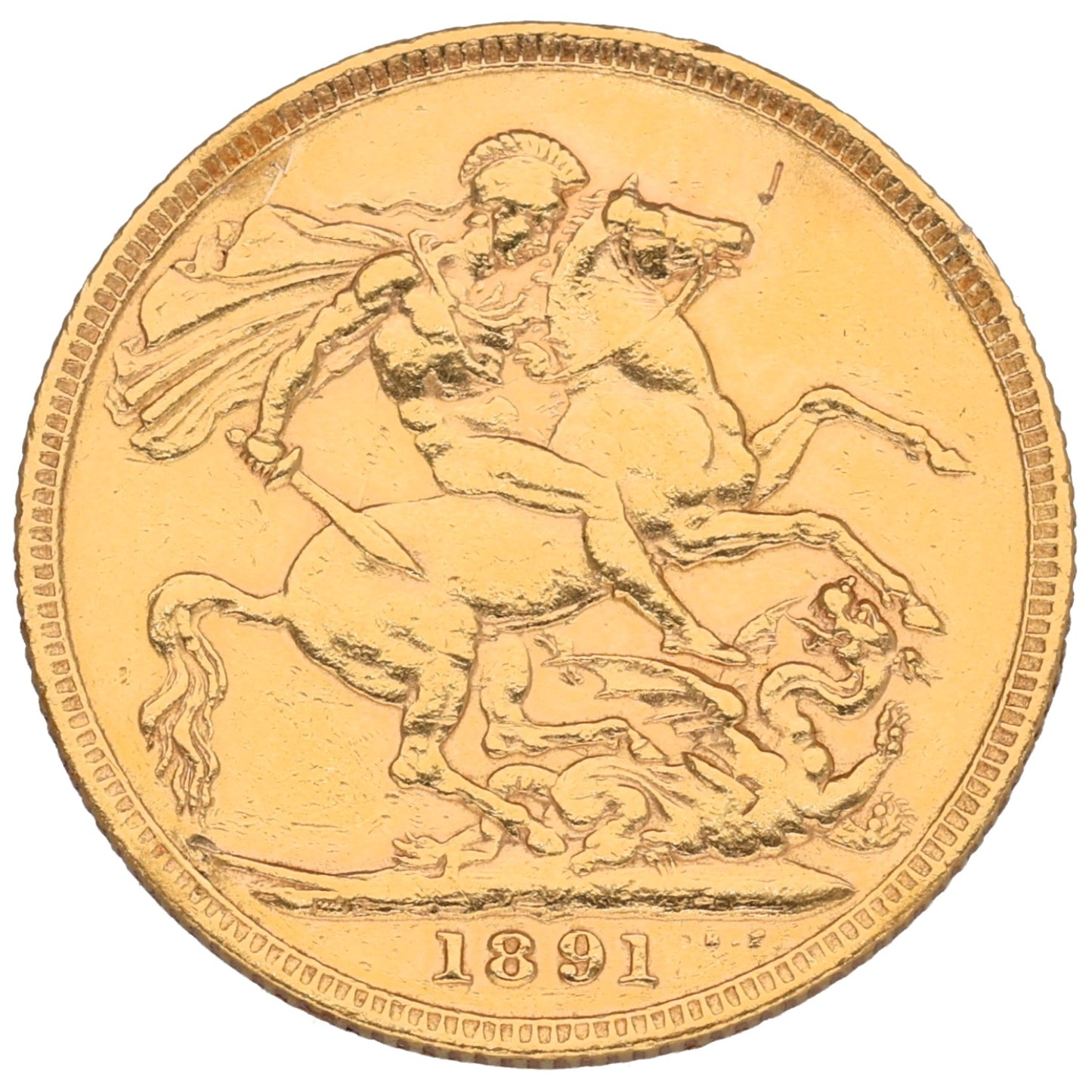 22ct Gold Queen Victoria Full Sovereign Coin 1891