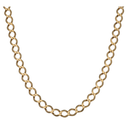 9ct Gold Curb Chain 20"