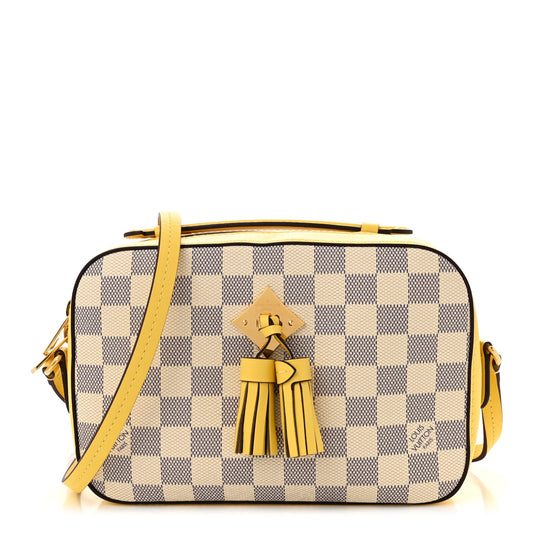 Louis Vuitton Saintonge Damier Azur Coated Canvas Bag - Pineapple