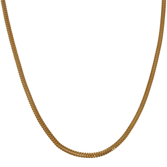 22ct Gold Foxtail Chain 18"