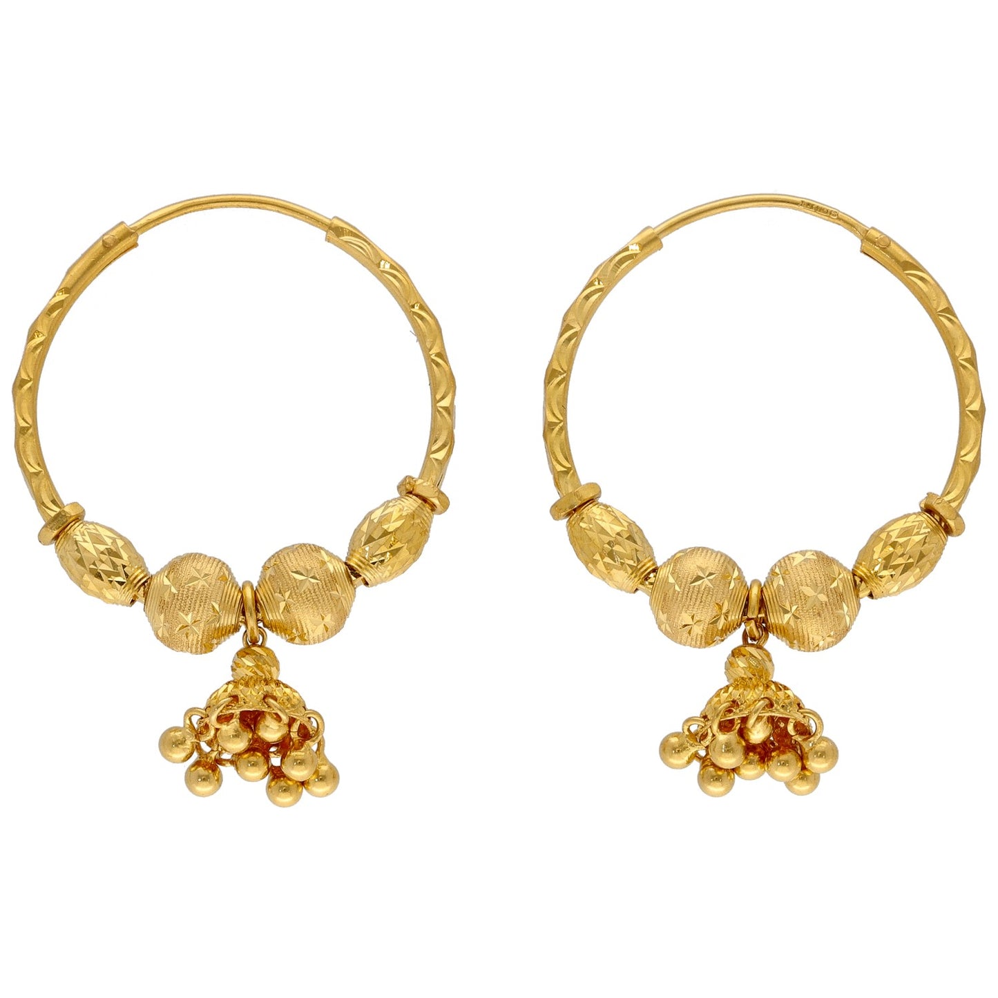 22ct Gold Hoop Earrings