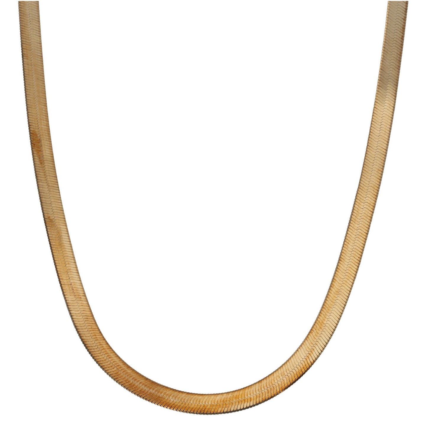 9ct Gold Herringbone Chain 18"