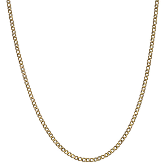 9ct Gold Curb Chain 20"