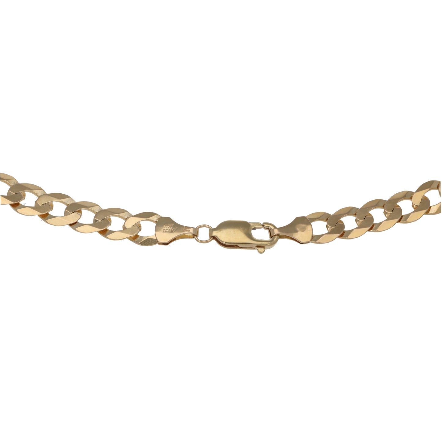 9ct Gold Curb Chain 22"