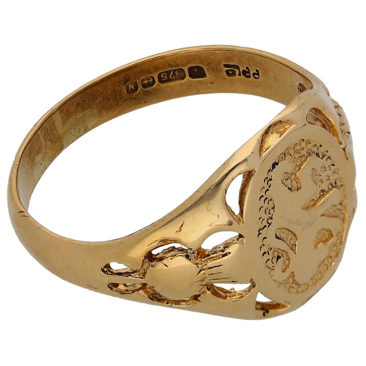 9ct Gold Alternative Ring Size P