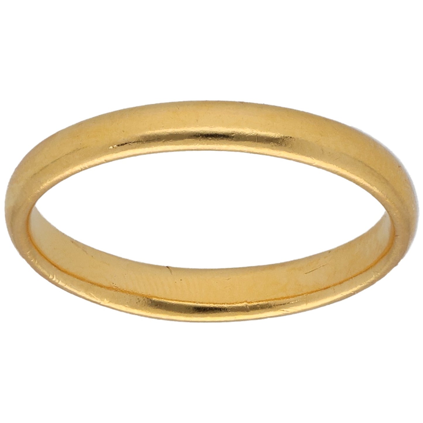 22ct Gold Plain Wedding Ring Size R