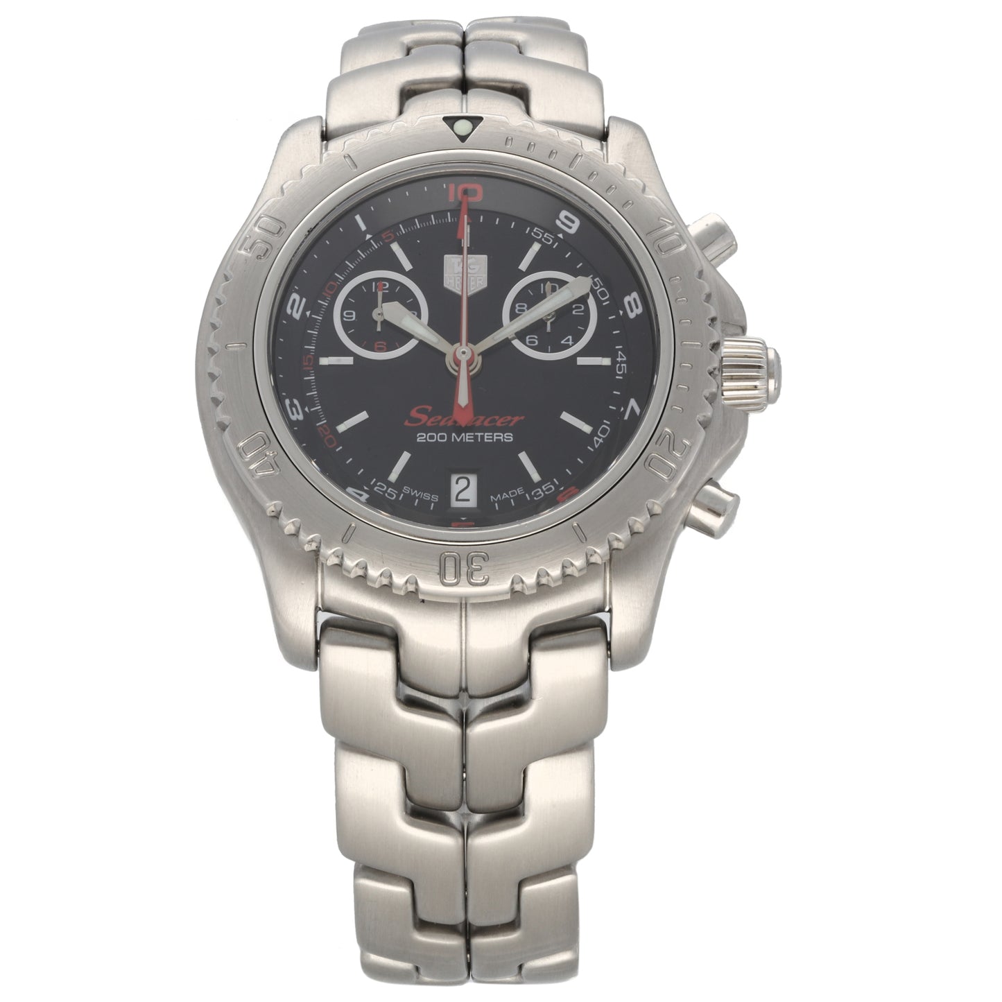 Tag Heuer Link Searacer CT1113 40mm Stainless Steel Watch